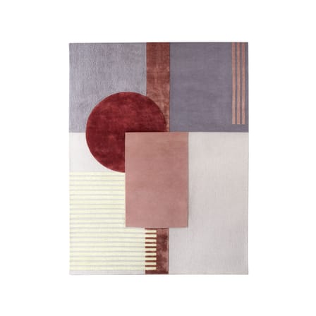 Tapis Around colors  rose multicolore / 230 x 300 cm - Tufté main - Wiener GTV Design