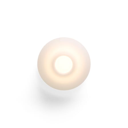 Applique Ono Flush plastique blanc / Plafonnier - Ø 20 cm - Hay