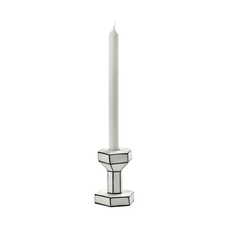 Bougeoir Carte Blanche céramique blanc / Small - H 11.5 cm - Serax