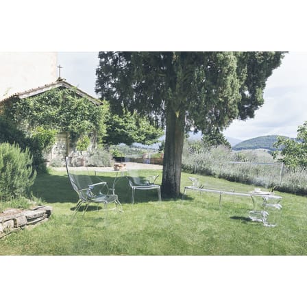 Canapé de jardin 3 places Uncle Jack plastique transparent / L 190 cm - Philippe Starck, 2014 - Kartell