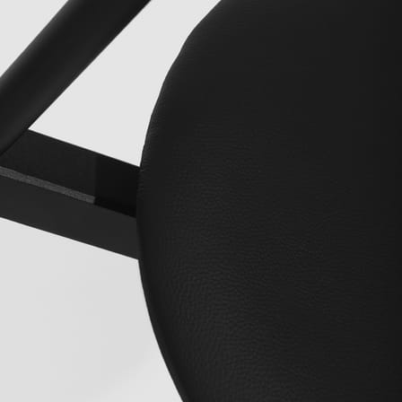Chaise empilable Fromme bois noir / Assise cuir - Petite Friture