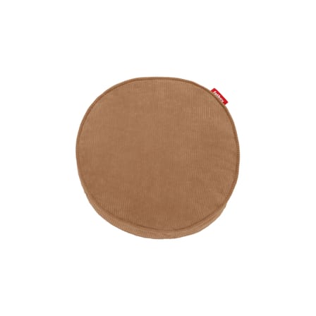 Coussin Pill Cord tissu marron / Ø 40 cm - 100% recyclé / Velours côtelé - Fatboy