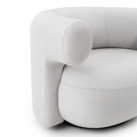 Fauteuil pivotant Burra Outdoor tissu blanc - Normann Copenhagen