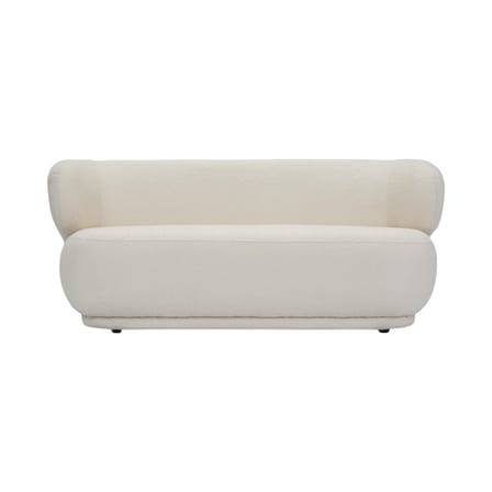 Canapé 2 places Giulia tissu blanc / L 170 cm - NV GALLERY