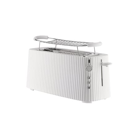 Grille-pain Plissé plastique blanc / Long -  4 tranches / 1700W - Alessi