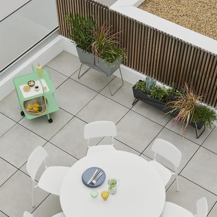 Jardinière Basket métal jaune haute / L 70 x H 84 cm - Fermob