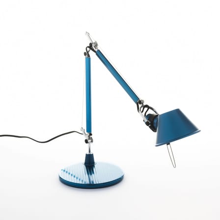 Lampe de bureau Tolomeo Micro métal bleu / 1987 - Artemide