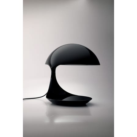 Lampe de table Cobra plastique noir / Elio Martinelli , 1968 - Martinelli Luce
