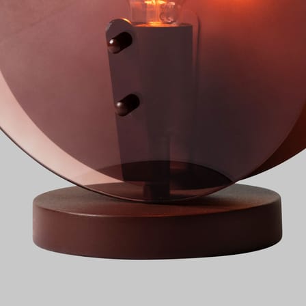Lampe de table Toledo verre marron - It's about Romi