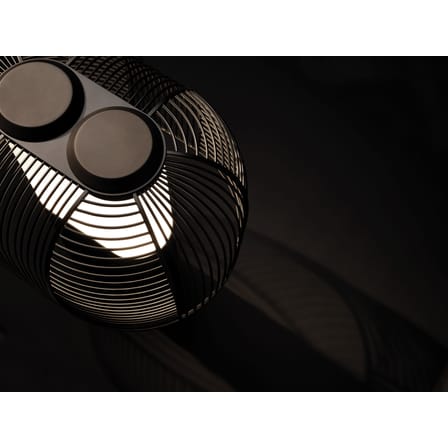 Lampe de table Yasuke LED métal noir / L 39,5 x H 43 cm - DCW éditions