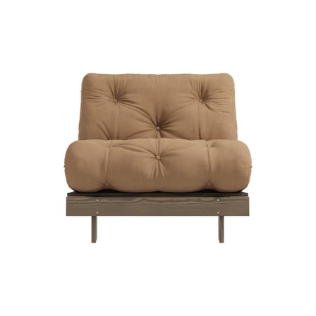 Fauteuil convertible Roots / Dormeuse & lit d'appoint - 3 positions / Structure marron - KARUP DESIGN