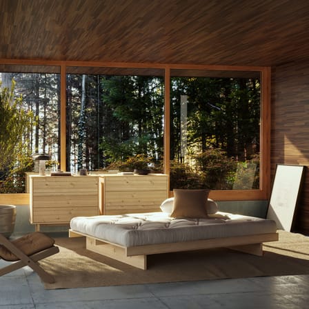 Lit double Kanso / Pour matelas 140 x 200 cm - KARUP DESIGN