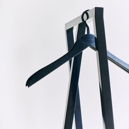 Portant Loop Stand Hall métal bleu / L 45 x P 39 x H 150 cm - Hay