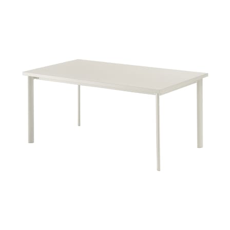Table rectangulaire Star métal blanc / 90 x 160 cm - Emu