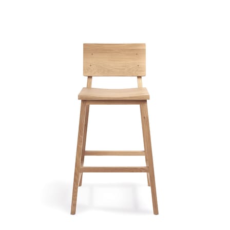 Tabouret de bar N3 bois naturel / H 66 cm - Chêne massif - Ethnicraft