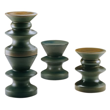 Tavolino d'appoggio Teti ceramica verde / H 44 cm - Prospero Rasulo, 2006 - Zanotta