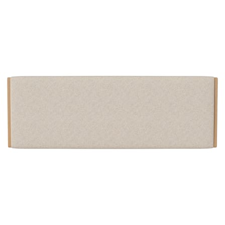 Tête de lit Haven tissu beige bois naturel / L 186 x H 66 cm - Bolia