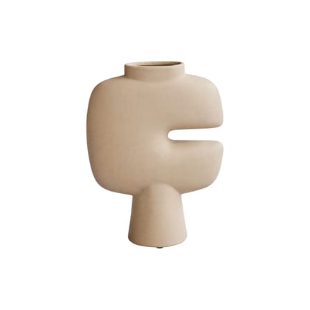 Vase Tribal Medium céramique beige / L 22,5 x H 30 cm - 101 COPENHAGEN