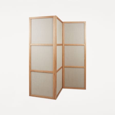 Armlehne  holz beige / Zusatzpaneel für Paravent Frame - B 58 x H 180 cm - Frama 
