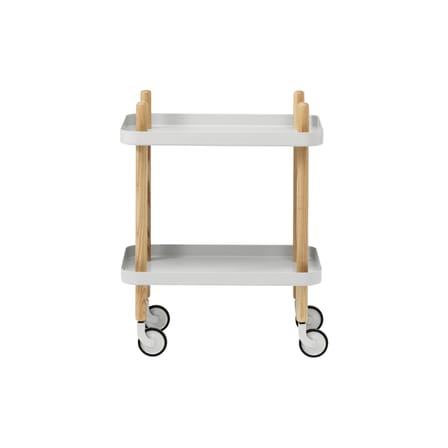 Ablage Block metall grau / auf Rollen - Normann Copenhagen