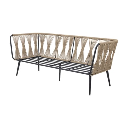 Canapé de jardin 2 places Pavone / L 174 cm - Corde polyester tissée main - Bloomingville