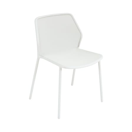 Chaise empilable Darwin métal blanc - Emu
