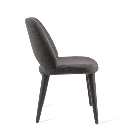 Chaise rembourrée Holy tissu gris - POLSPOTTEN
