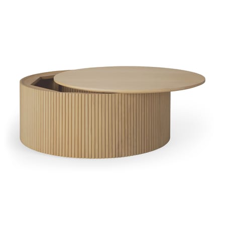 Roller Max Coffee table natural wood / Box - Ø 80 x H 30 cm - Ethnicraft