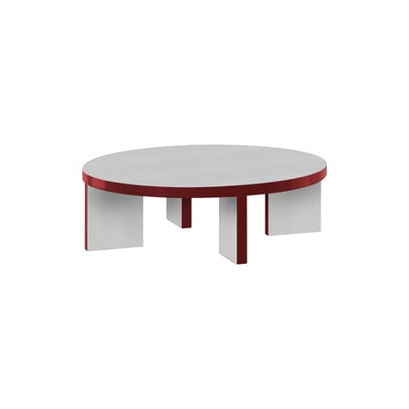 Couchtisch Slice me nice corian rot / Ø 90 x H 28 cm - Zanotta