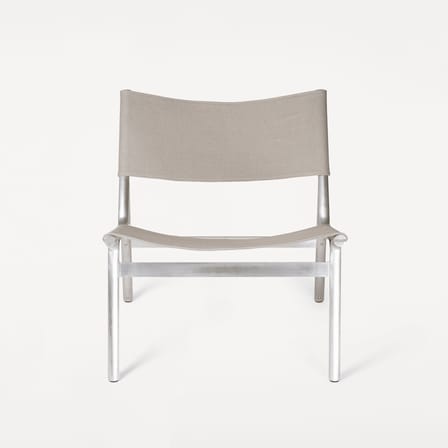Fauteuil bas Union INDOOR tissu beige / Tissu lin - Frama 