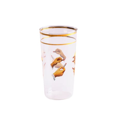 Glas Toiletpaper - Lipsticks glas bunt / H 13 cm - Seletti
