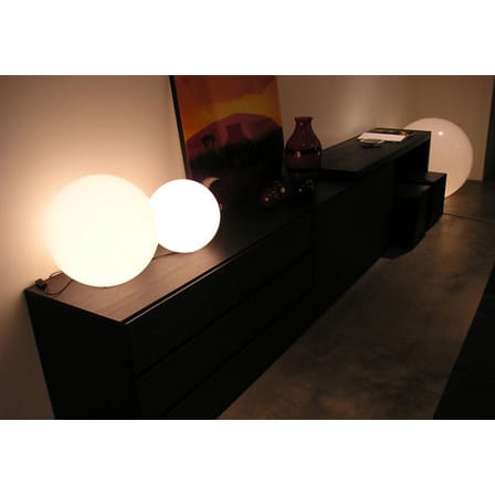 Lampe de table Globo Indoor plastique blanc / Ø 40 cm - Avec câble - Slide