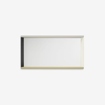 Miroir mural Colour Frame - Medium bois naturel / 91 x 48 cm - Vitra