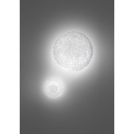 Applique Meteorite LED verre blanc / Plafonnier - Ø 15 cm - Artemide
