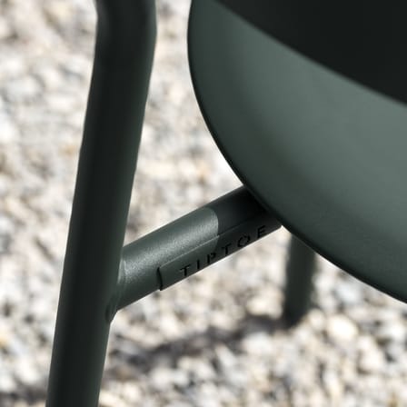 SSDr Outdoor Stacking chair plastic material green / For outdoors - Recycled - TIPTOE