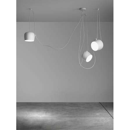 Suspension AIM métal blanc LED /  Ø 24 cm - Flos