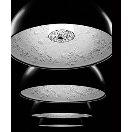 Suspension Skygarden 1 métal pierre marron / Ø 60 cm - Plâtre & aluminium - Flos