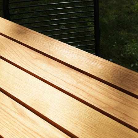 Table rectangulaire Vig Wood bois naturel / 90 x 200 cm - Normann Copenhagen