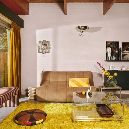 Tavolino d'appoggio Allure ceramica beige - HK LIVING