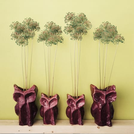 Vaso After Midnight Owl  ceramica viola / Piccolo - H 23 cm - Serax