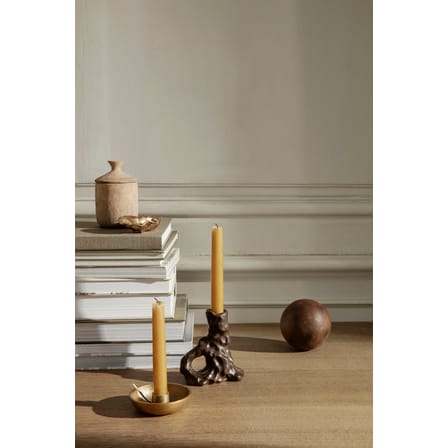 Bougeoir Bowl Single or métal / Ø 10 cm - Laiton - Ferm Living