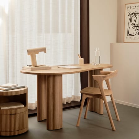 Bureau Boomerang bois naturel / 160 x 83 cm - Ethnicraft