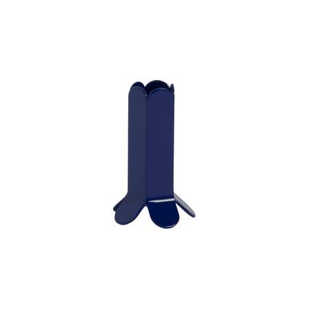 Arcs Small Candle stick metal blue / H 9 cm - Metal - Hay