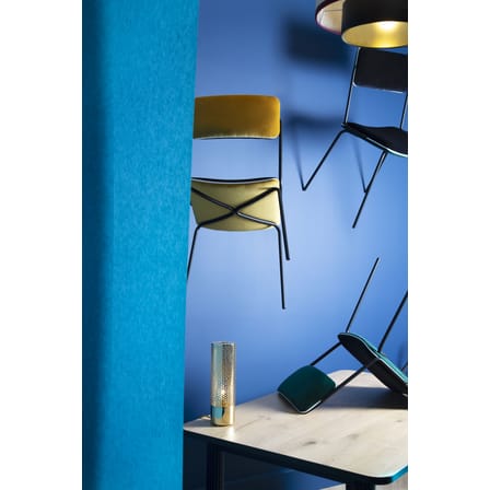Chaise rembourrée Double jeu tissu bleu noir / Velours - Maison Sarah Lavoine