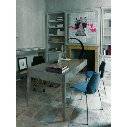 Chaise rembourrée Maui Soft tissu noir - Kartell