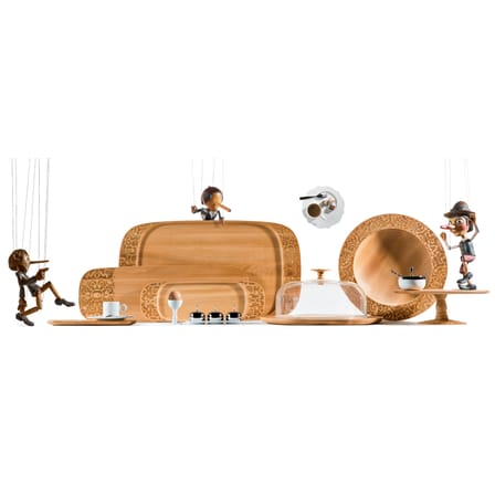 Couvercle Dressed in Wood bois naturel / Ø 32 cm - Alessi
