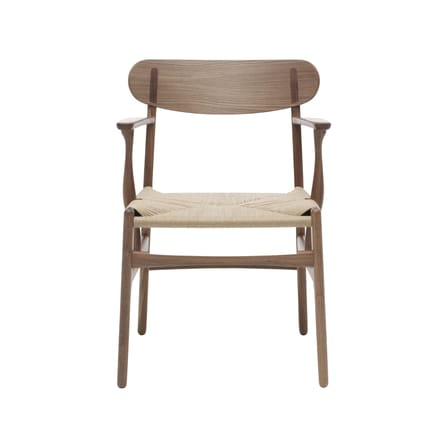Fauteuil CH26 bois naturel / Hans J. Wegner, 1950 - Corde de papier - CARL HANSEN & SON