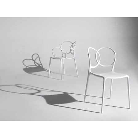 Fauteuil empilable Sissi plastique blanc Outdoor - Driade
