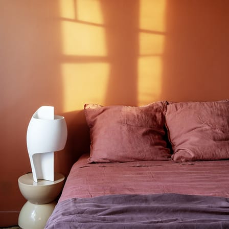 Lampada da tavolo Grande B LED pietra bianco / Gesso - H 51 cm - DCW éditions