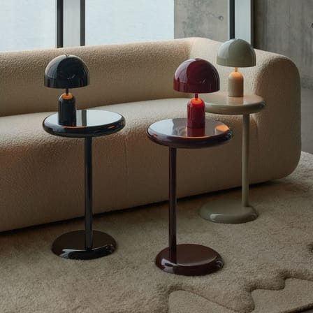 Lampada senza fili ricaricabile Bell Portable LED materiale plastico viola / H 28 cm - Tom Dixon